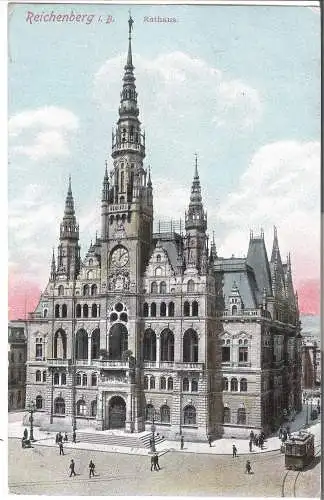 Reichenberg i. B. - Rathaus v. 1912   (AK45572)