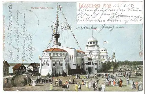Düsseldorf 1902 - Pavillon Fried. Krupp - Industrie- & Gewerbe-Ausstellung v. 1902   (AK45573)