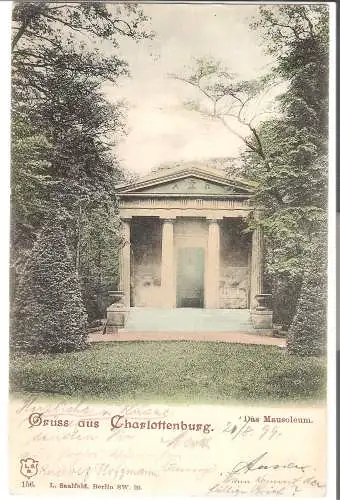Gruss aus Charlottenburg - Das Mausoleum v. 1899  (AK45582)