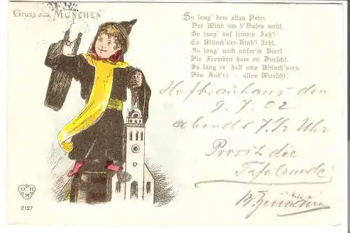Gruss aus München - mit Gedicht v. 1902  (AK45585)
