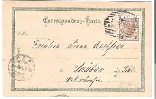 Gruss aus Karlsbad - 2 Ansichten   v. 1899 (AK45599-6)