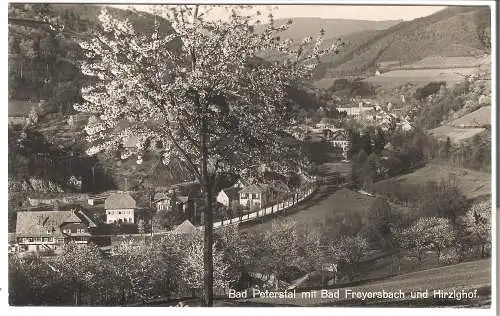 Bad Peterstal mit Bad Freyersbach und Hirzighof v. 1956 (AK53608)