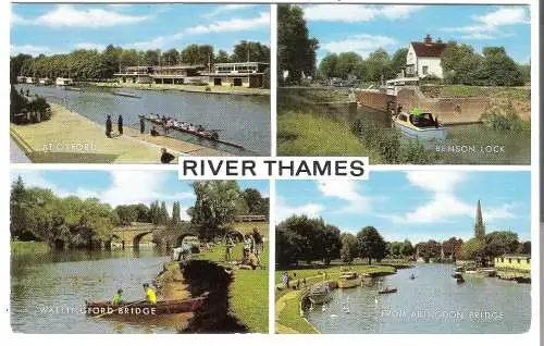 RIVER THAMES - 4 Ansichten v. 1966 (AK53637)