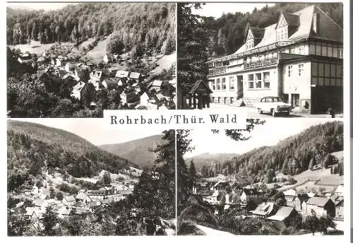 Rohrbach (Kr. Rudolstadt) - Thür. Wald - 4 Ansichten v. 1962  (AK53667)