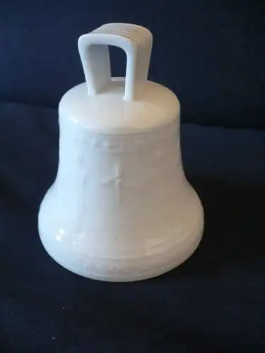 Weiss-Porzellan - Friedensglocke mit umlaufendem Relief - KPM Zepter  (924) Preis reduziert