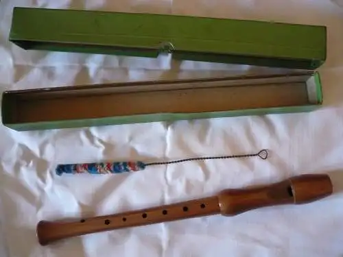 Sopran-Blockflöte "Mollenhauer Student" in Schachtel mit Reinigungsbürste  (925) Preis reduziert