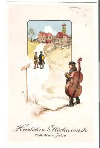 Herzlichen Glückwunsch zum neuen Jahr von 1927 (AK5223)