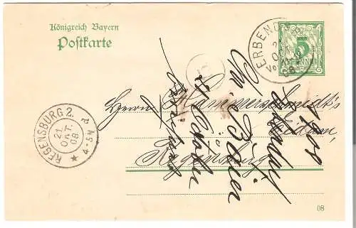 Königreich Bayern - Regensburg  von 1908  (AK5229)