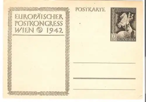 EUROPÄISCHER POSTKONGRESS WIEN * 1942 -   von 1942 (AK5242)