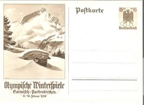 Olympische Winterspiele - Garmisch-Partenkirchen - 6.-16.Februar 1936  -   von 1936 (AK5246)