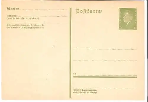 Ganzsache - 6 Pfennig , Deutsches Reich  -   von 1940   (AK5257)
