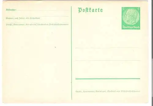 Ganzsache - Hindenburg - 5 Pfennig , Deutsches Reich  -   von 1940   (AK5258)