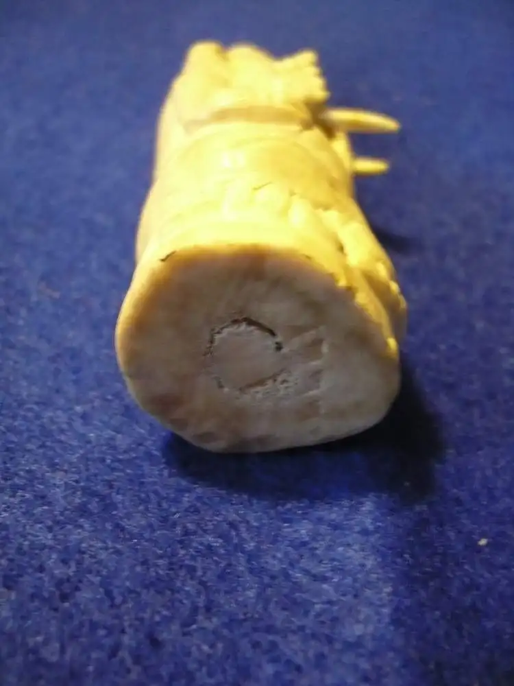 Elfenbein-Figur - Elefanten-Gott mit Krone und Zepter - Indien - 19.Jhrd (928) Preisreduziert 5