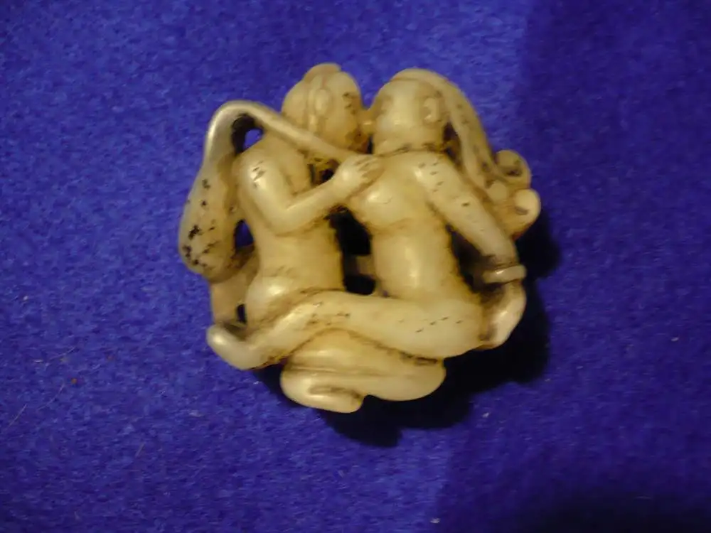 Erotische Jade-Figur- Paar - älter (929) Preis reduziert 0