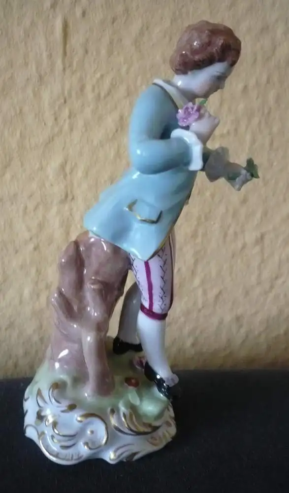 Porzellanfigur - Blumenkavalier - Dresden - älter  (937) Preis reduziert 4