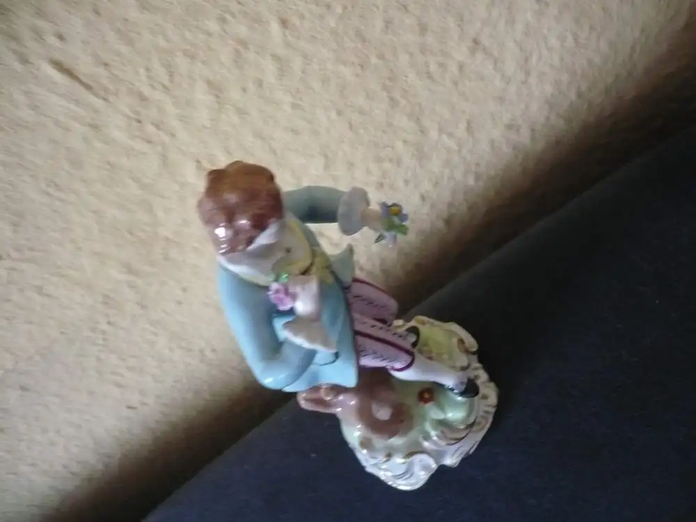 Porzellanfigur - Blumenkavalier - Dresden - älter  (937) Preis reduziert 5