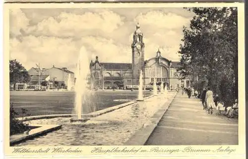 Weltkurstadt - WIESBADEN - am Taunus und Rhein - 8 Ansichtskarten - Kunstverlag R. Konrady  -   von 1938 (AK5263)