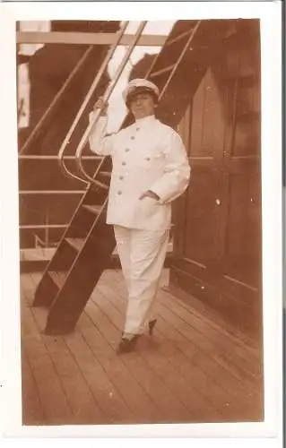 Schiffsreise SS Hoogkerk - Photokarte Privatreise nach Asien  von 1920 (AK5268)