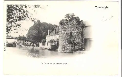 Montargis - Le Canal et la vieille Tour  von 1917 (AK5341)