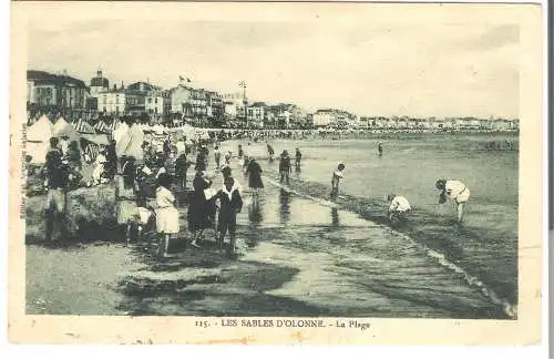 Les Sables d'Olonne - La Plage  von 1930 (AK5343)