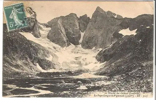 Environs de Cauterets Le Vignemale - Le Glacier des Oulettes - La Pique Longue du Vignemale von 1912 (AK5344)