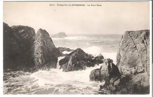 Presqu'île de Quiberon - Le Port Bara von 1930 (AK5364)