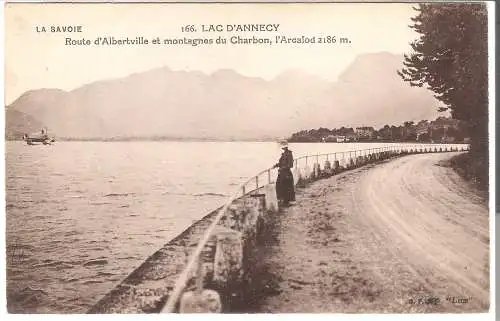 LAC D'ANNECY - Route d'Albertville et montagnes du Charbon  von 1920 (AK5388)
