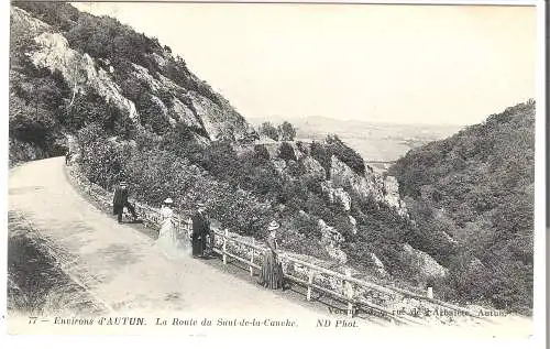 Environs d'AUTUN - La Route du Saut-de-la-Canche von 1905 (AK5395)