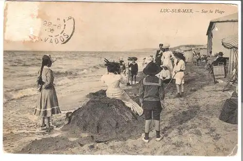 LUC-SUR-MER - Sur la Plage von 1908  (AK5397)