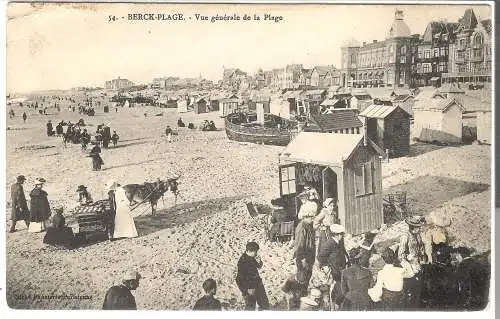 BERCK-PLAGE - Vue générale de la Plage von 1905 (AK5402)