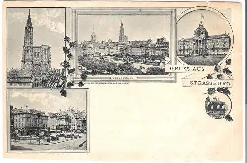 Gruss aus Strassburg - 5 Ansichten  von 1905  (AK5413)