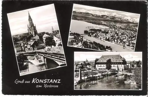 Gruß aus Konstanz am Bodensee - 3 Ansichten  von 1962   (AK5440)