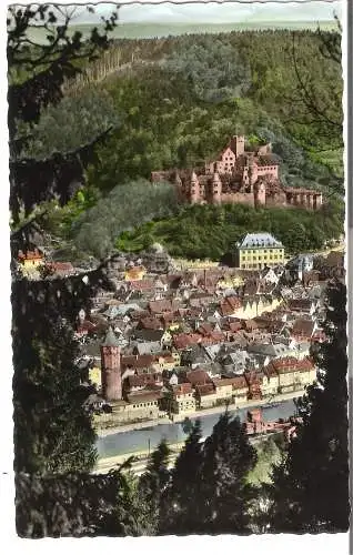 Wertheim am Main - Totalansicht von oben von 1961  (AK5445)