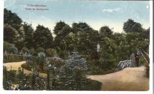 Gelsenkirchen - Partie im Stadtgarten  von 1924  (AK5448)