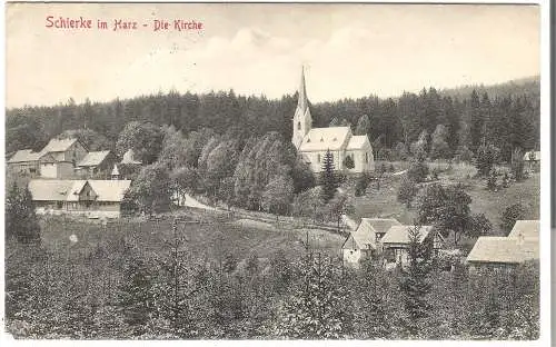 Schierke im Harz - Die Kirche   von 1912   (AK5454)