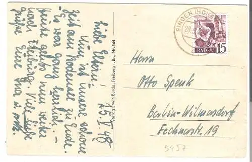 Konstanz - Bodensee - mit Schweizer Alpen von 1948   (AK5457)