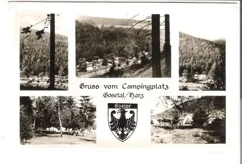 Gruss vom Campingplatz Gosetal/Harz  von 1959  (AK5465)