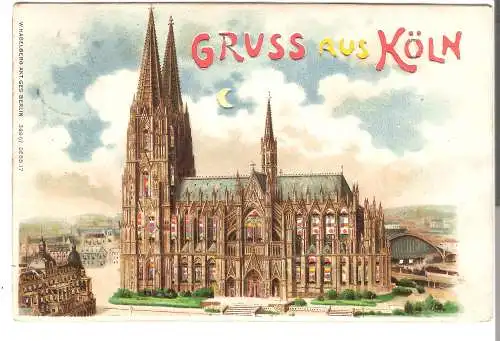 Gruss aus Köln - Halte gegens Licht - siehe Fotos!!  von 1907 (AK5469)