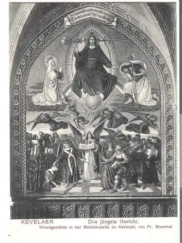 Kevelaer - Das jüngste Gerich - Wandgemälde in der Beichtkapelle zu Kevelaer, von Fr. Stummel von 1907  (AK5479)