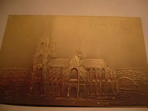 Gruss aus Köln - siehe Foto!! - Prägekarte von 1907  (AK5480)