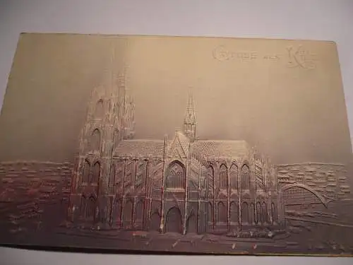 Gruss aus Köln - siehe Foto!! - Prägekarte von 1907  (AK5480)