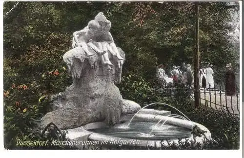Düsseldorf - Märchenbrunnen im Hofgarten von 1921    (AK5484)