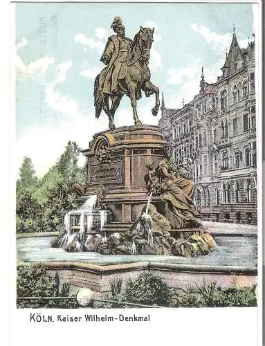 Köln - Kaiser Wilhelm Denkmal   von 1906 (AK5489)