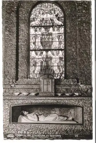 Grab Christi in der Pfarrkirche zu Arenberg  von 1942 (AK5494)