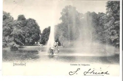 Düsseldorf  -  Fontaine im Hofgarten  von 1903 (AK5496)