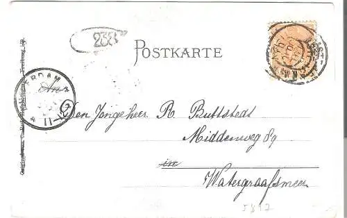 Badische Volkstrachten - Schwarzwälderinnen a. St. Georgen, Amt Villingen  von 1901 (AK5497)