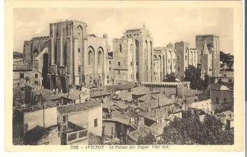 Avignon - Le Palais des Papes - Côté Est von 1920   (AK5502)