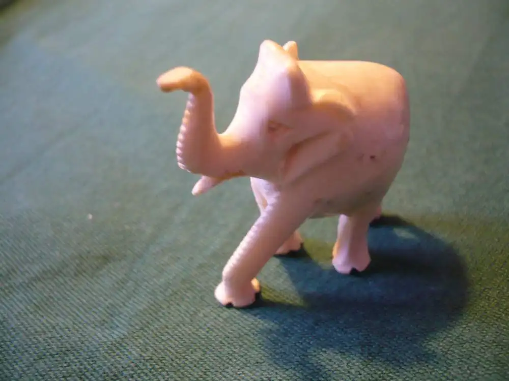 Bein-Schnitzerein - 3 Elefanten - älter (964) Preis reduziert 2