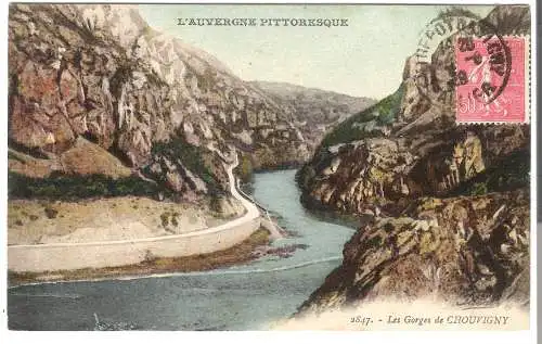 L'Auvergne Pittoresque - Les Gorges de Chouvigny von 1928  (AK5536)