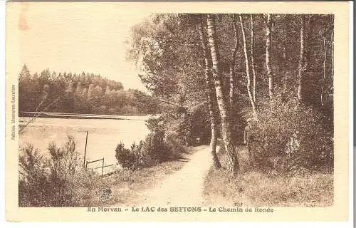 En Morvan - Le Lac des Settons - Le Chemin de Ronde von 1936 (AK5548)